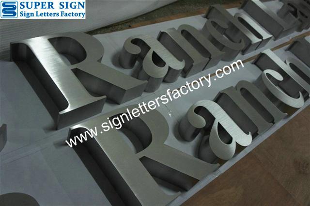 316 grade stainless steel sign letters